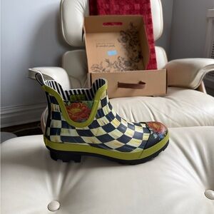 Mackenzie Childs Courtly Check Short Rain-boots